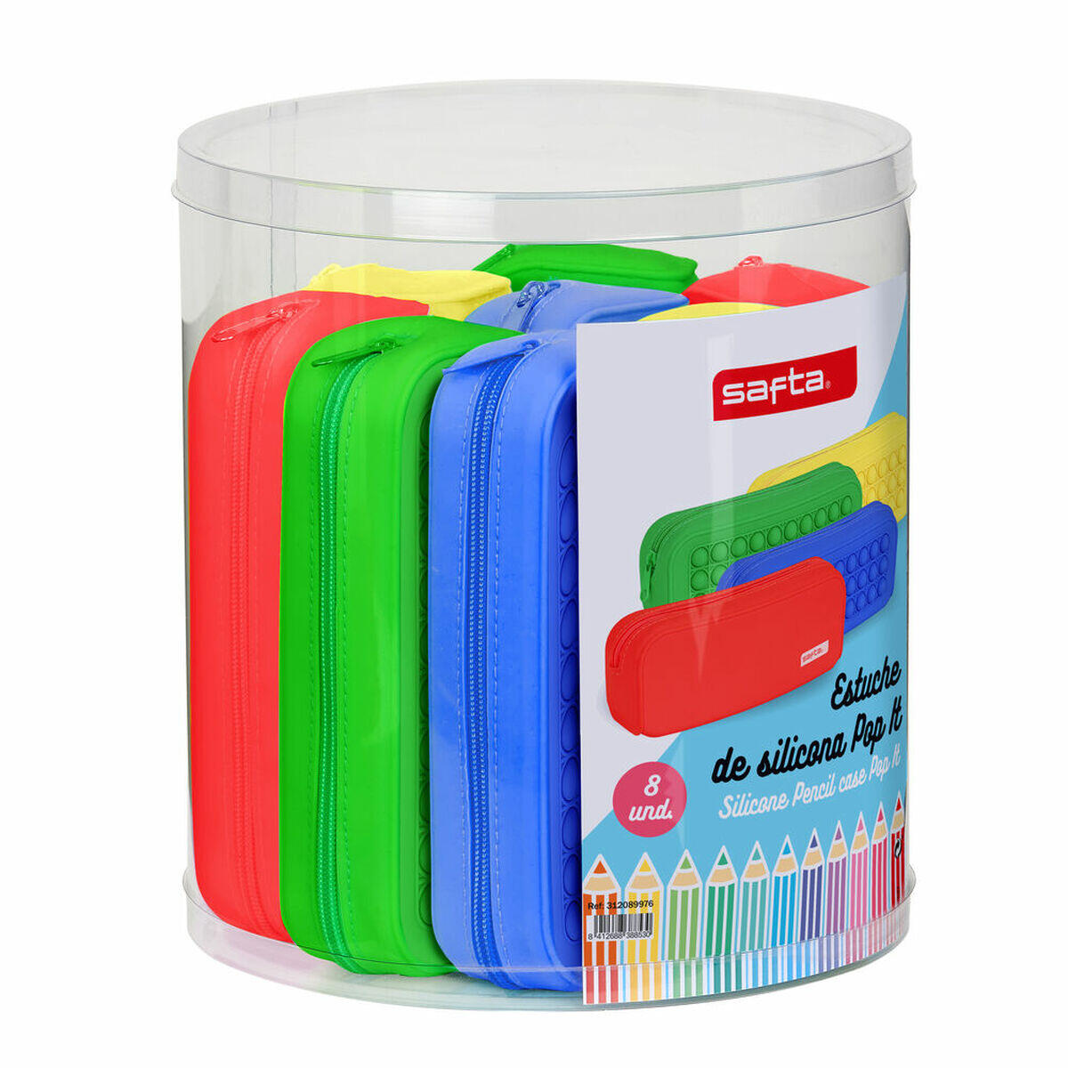 Estuche Escolar Safta Pop It 3/3