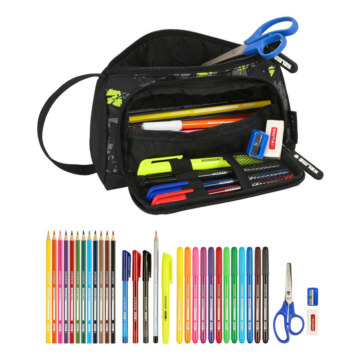 Estuche Escolar con Accesorios Kelme Jungle 4/4