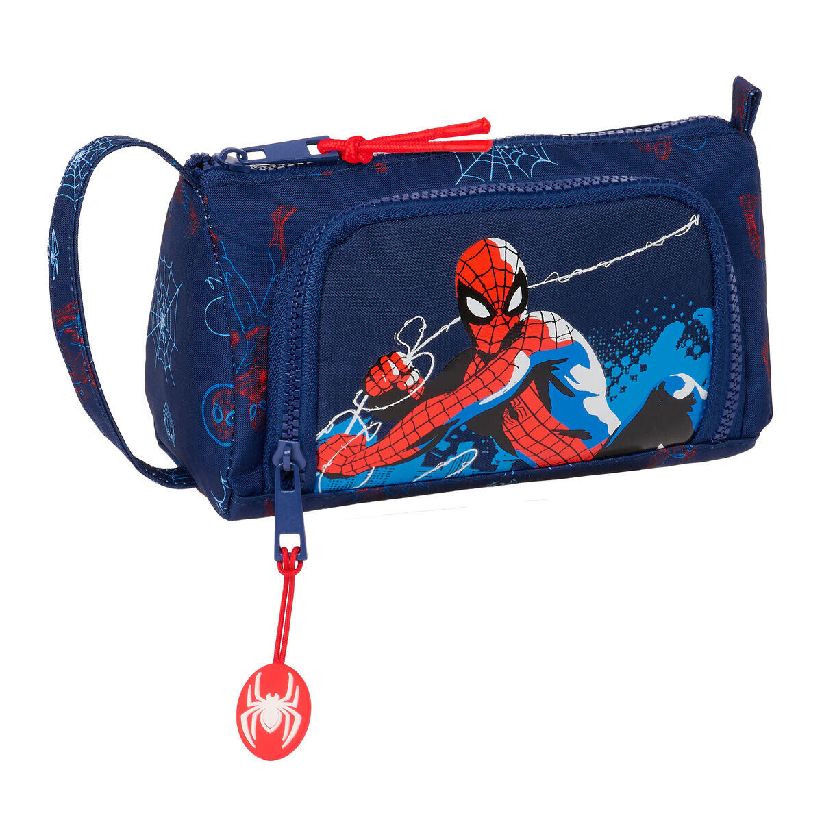 Estuche Escolar con Accesorios Spider-Man Neon 2/4
