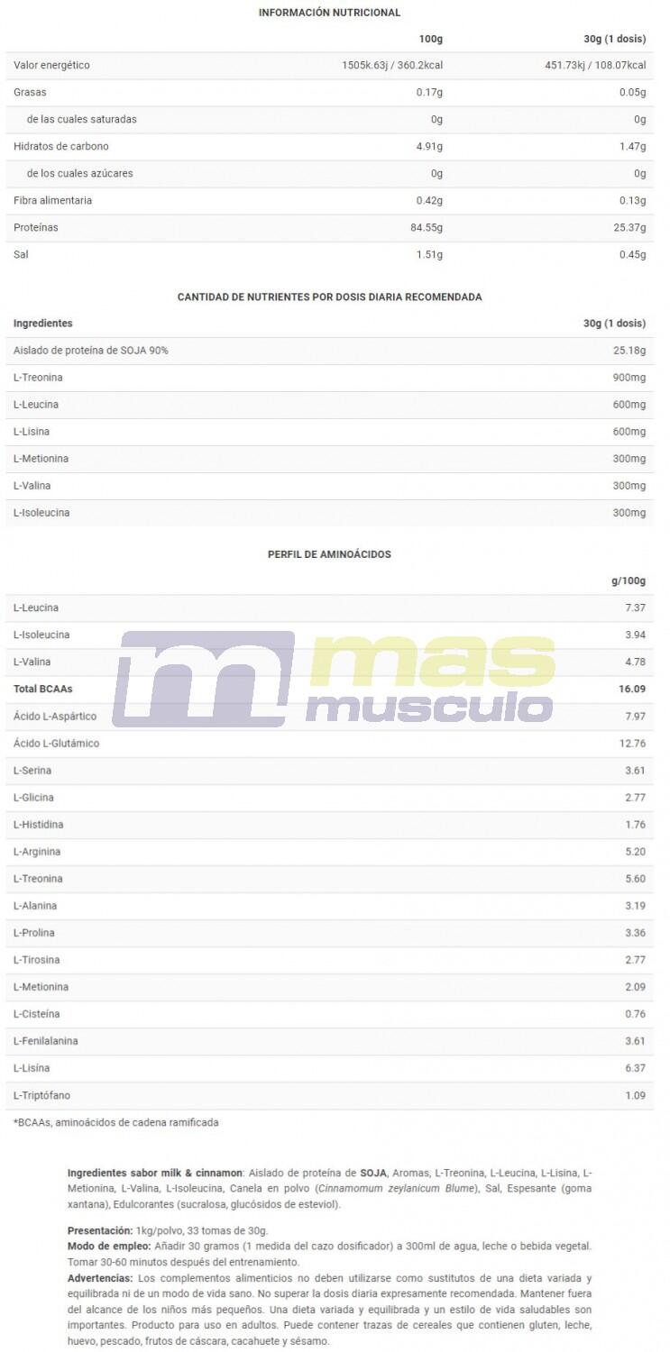 Real Vegan Amino+ - 1Kg Leche Merengada BIG 6/7