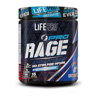 Bebida pre-entrenamiento Life Pro Cross Training Rage Pro 290g Caffeine Free