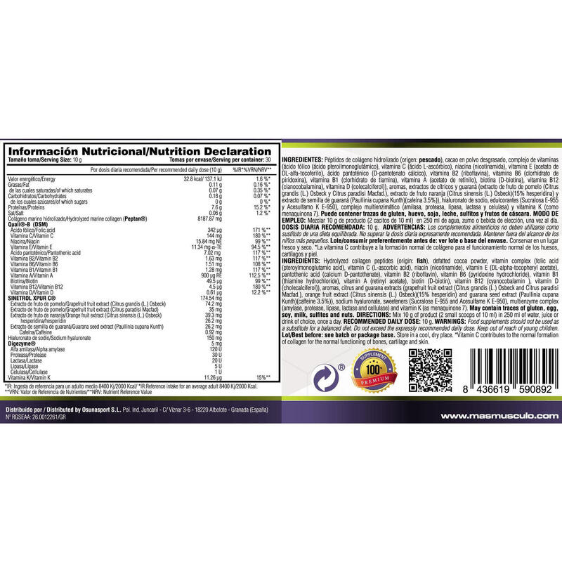 Beauty collagen - 300g Cappuccino Caramel Crunch de MM Supplements