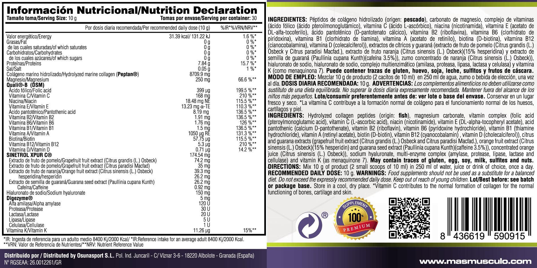 Beauty collagen - 300g Neutre de MASmusculo 5/5