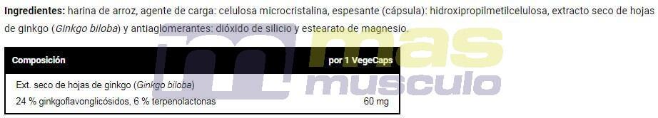 Ginkgo Biloba - 60 capsules de VitoBest 3/3