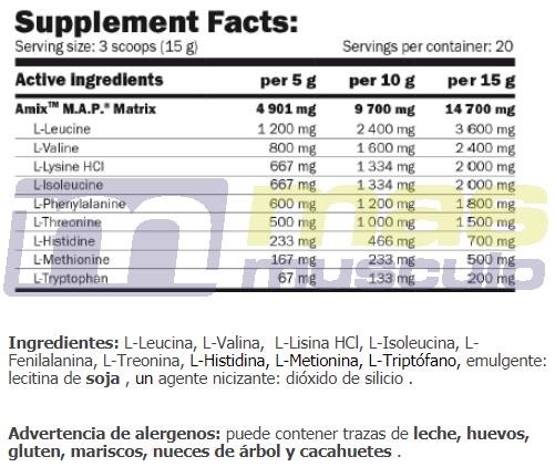 M.a.p. muscle amino power - 300g Neutre de AmiXpro® series 5/5