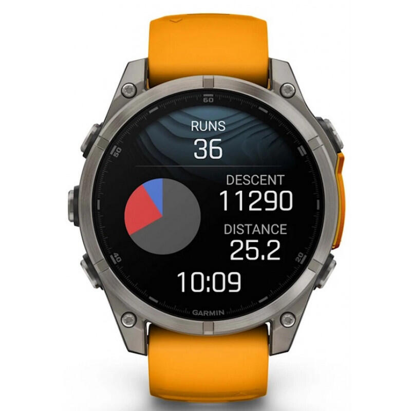 Montre GPS Multisports Garmin Fenix 8 47mm SAPPHIRE AMOLED Titanium