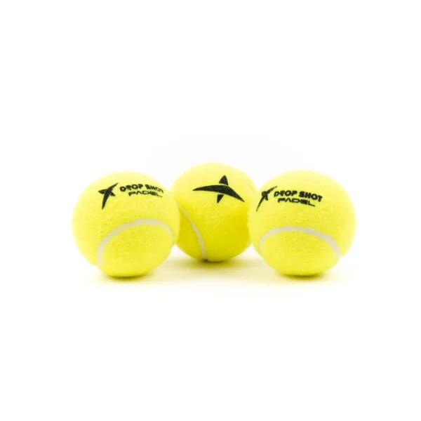 Drop Shot Training Padelballen 3 St -  GEEL - unisex