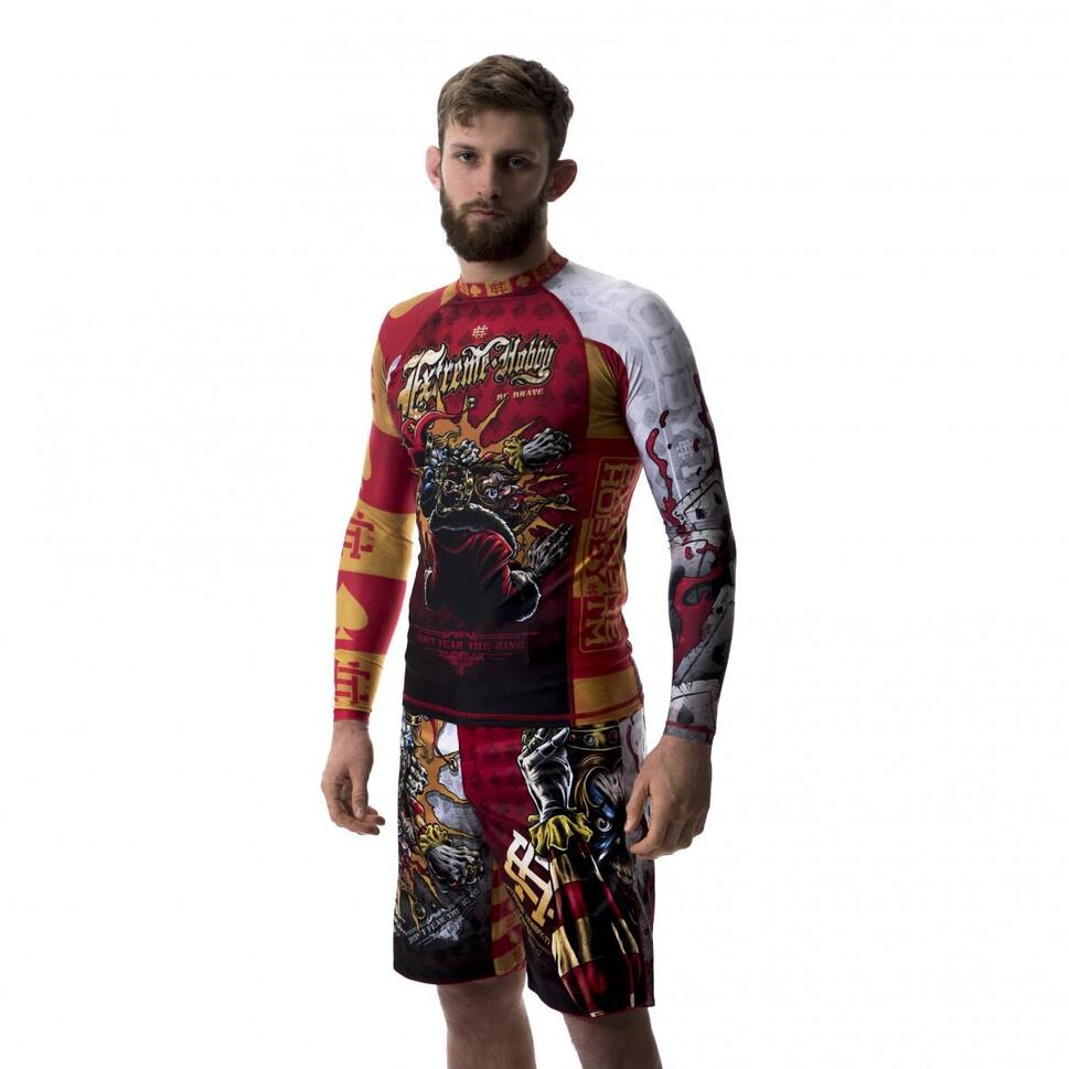 Koszulka sportowa męska Rashguard do MMA EXTREME HOBBY KILLER CARDS 2