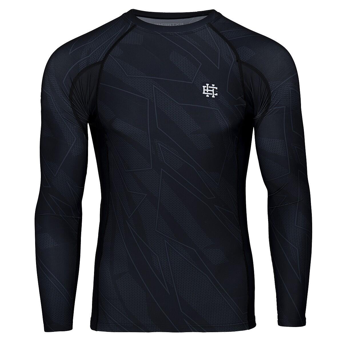 EXTREME HOBBY Rashguard a maniche lunghe da uomo MMA EXTREME HOBBY SHADOW