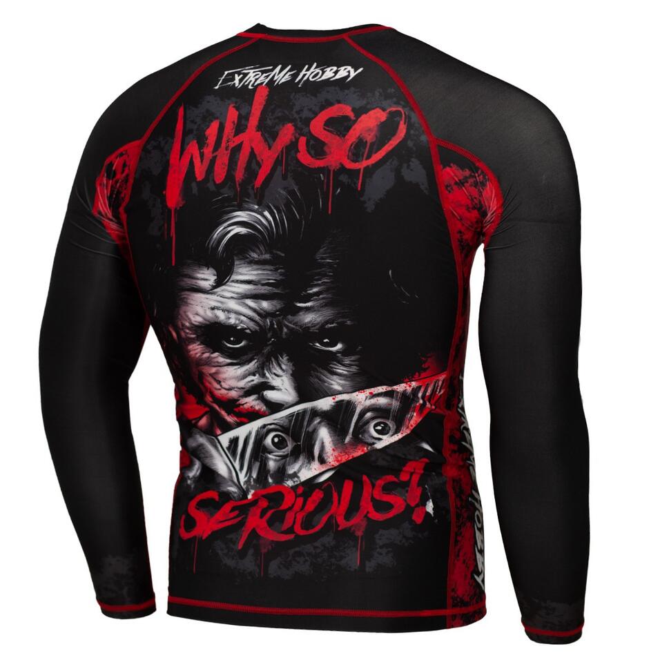 Koszulka sportowa męska Rashguard do MMA EXTREME HOBBY WHY SO SERIOUS