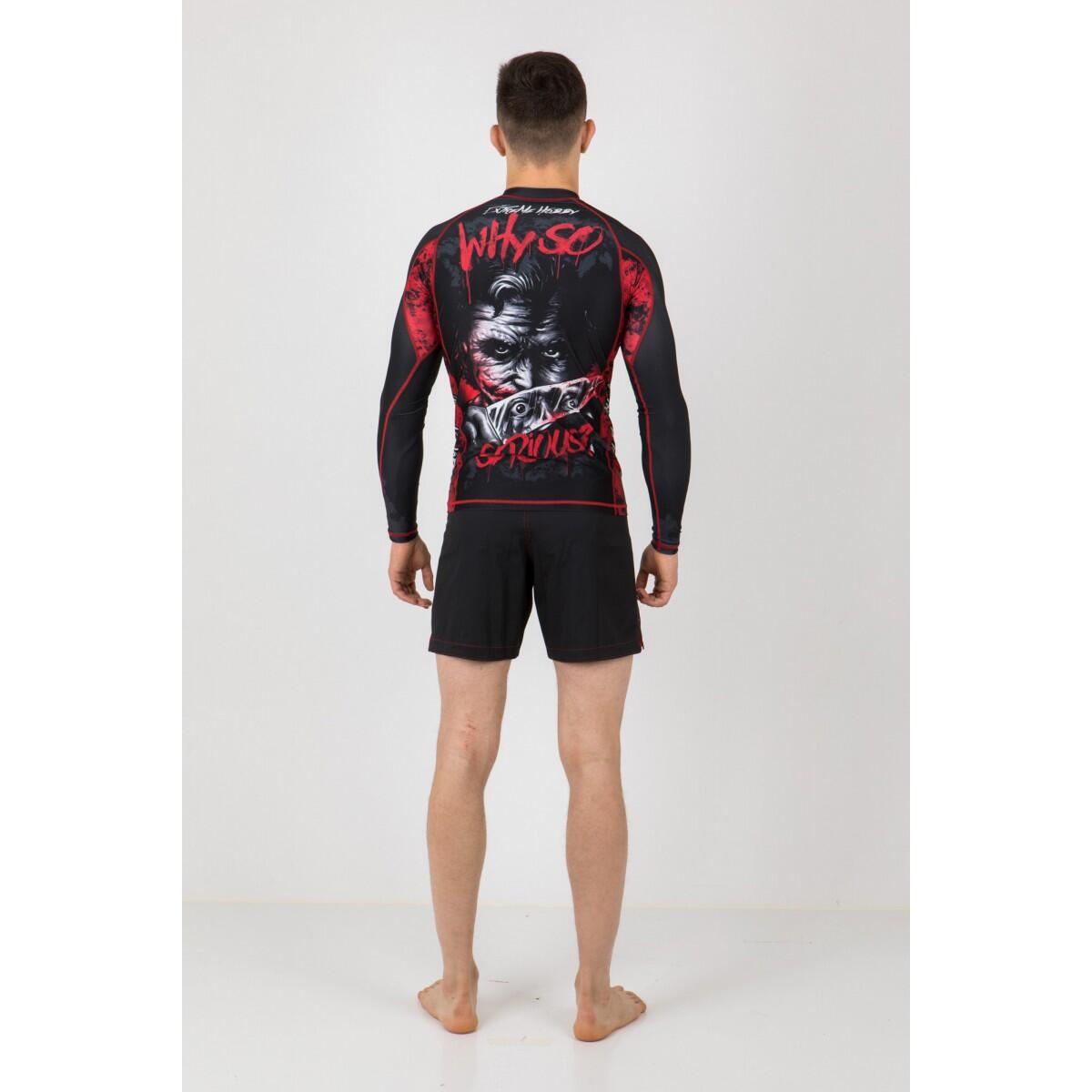 Rashguard à manches longues pour hommes MMA EXTREME HOBBY WHY SO SERIOUS 6/7