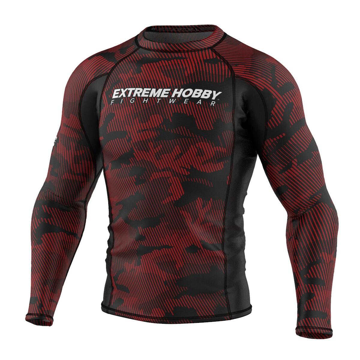 Rashguard de manga comprida para homem mma extreme hobby havoc