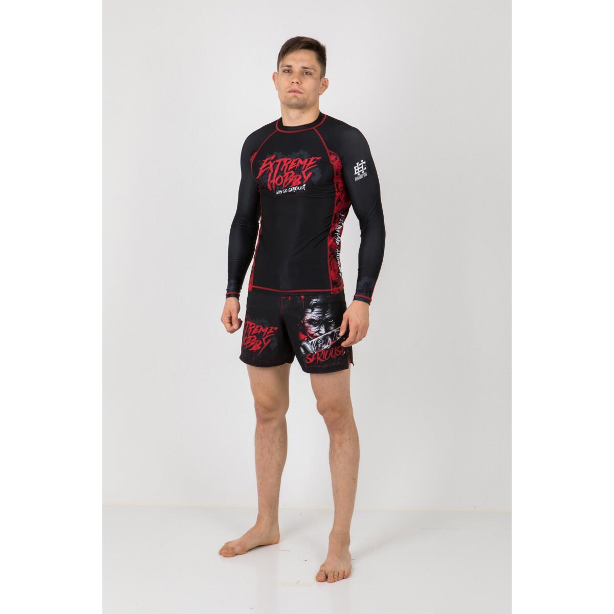 Rashguard à manches longues pour hommes MMA EXTREME HOBBY WHY SO SERIOUS 5/7