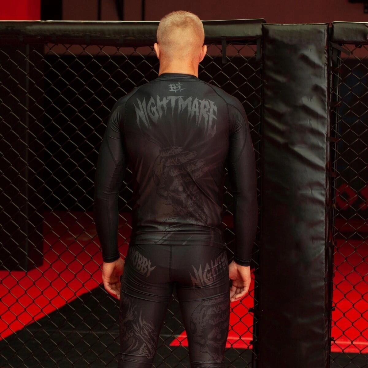 Rashguard de manga comprida para homem MMA EXTREME HOBBY NIGHTMARE 3/7