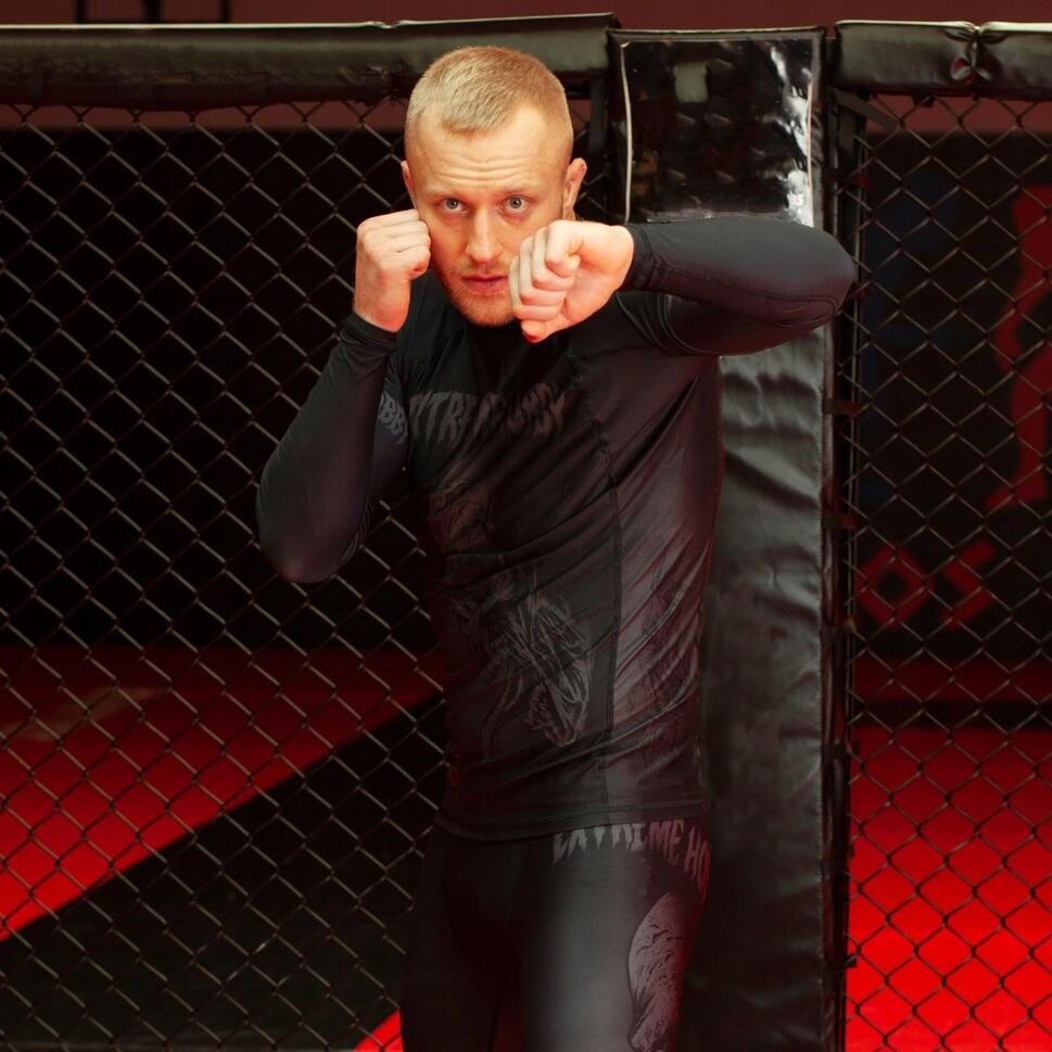 Koszulka sportowa męska Rashguard do MMA EXTREME HOBBY NIGHTMARE 2