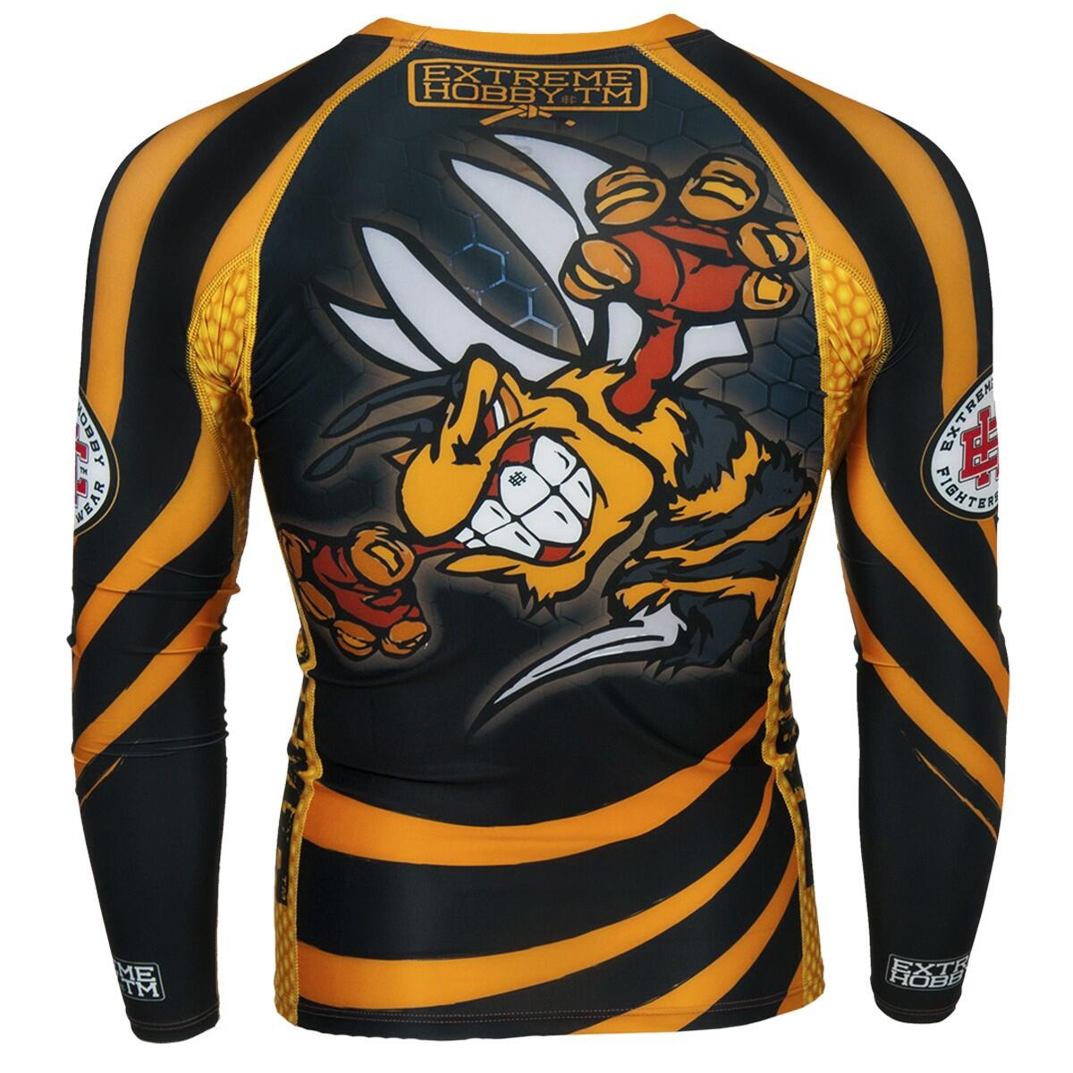 Rashguard a maniche lunghe da uomo MMA EXTREME HOBBY ANGRY WASP 3/7