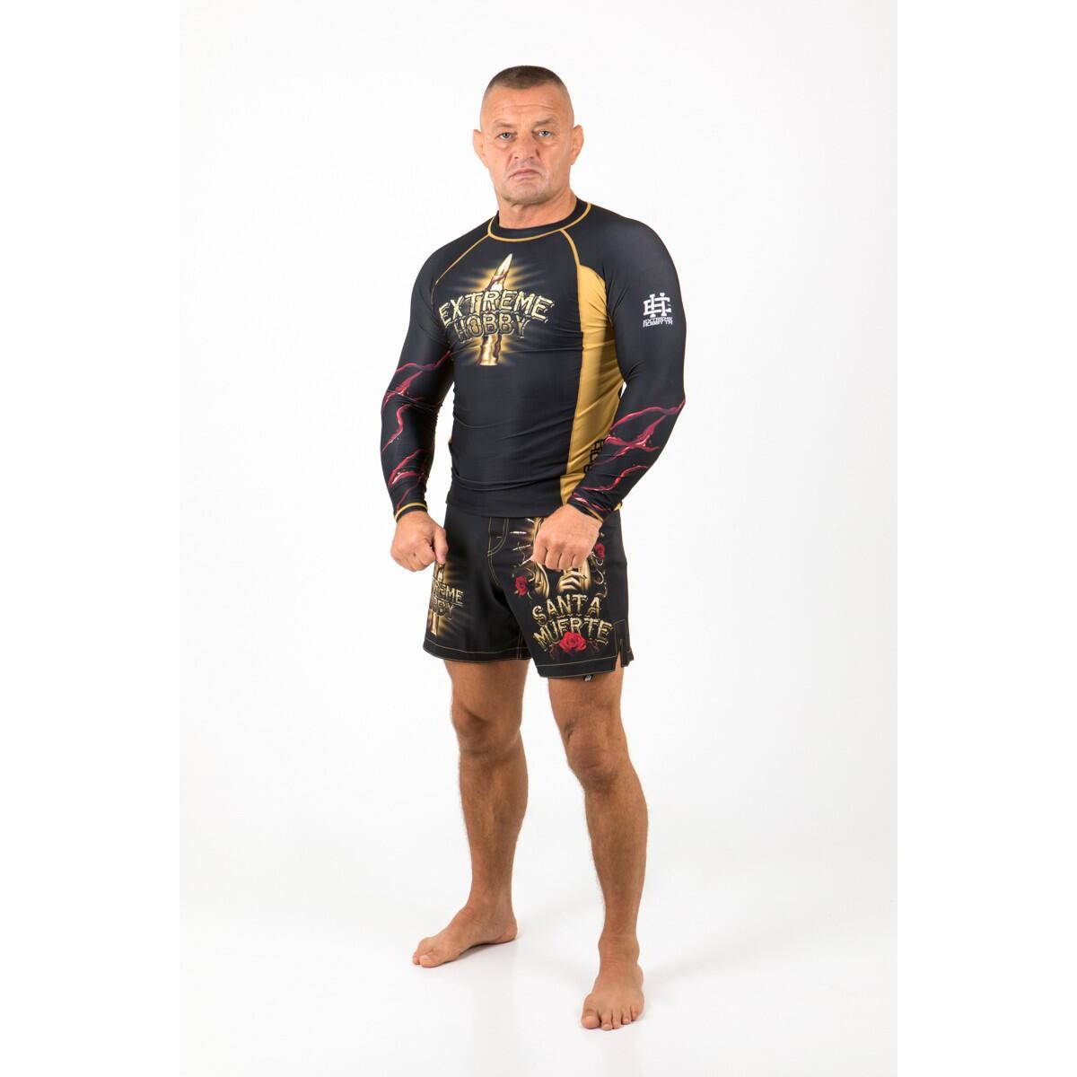 Rashguard de manga comprida para homem MMA EXTREME HOBBY SANTA MUERTE 3/7
