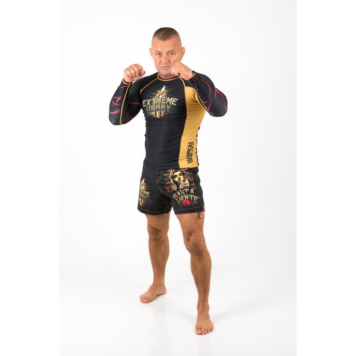 Rashguard de manga comprida para homem MMA EXTREME HOBBY SANTA MUERTE 4/7