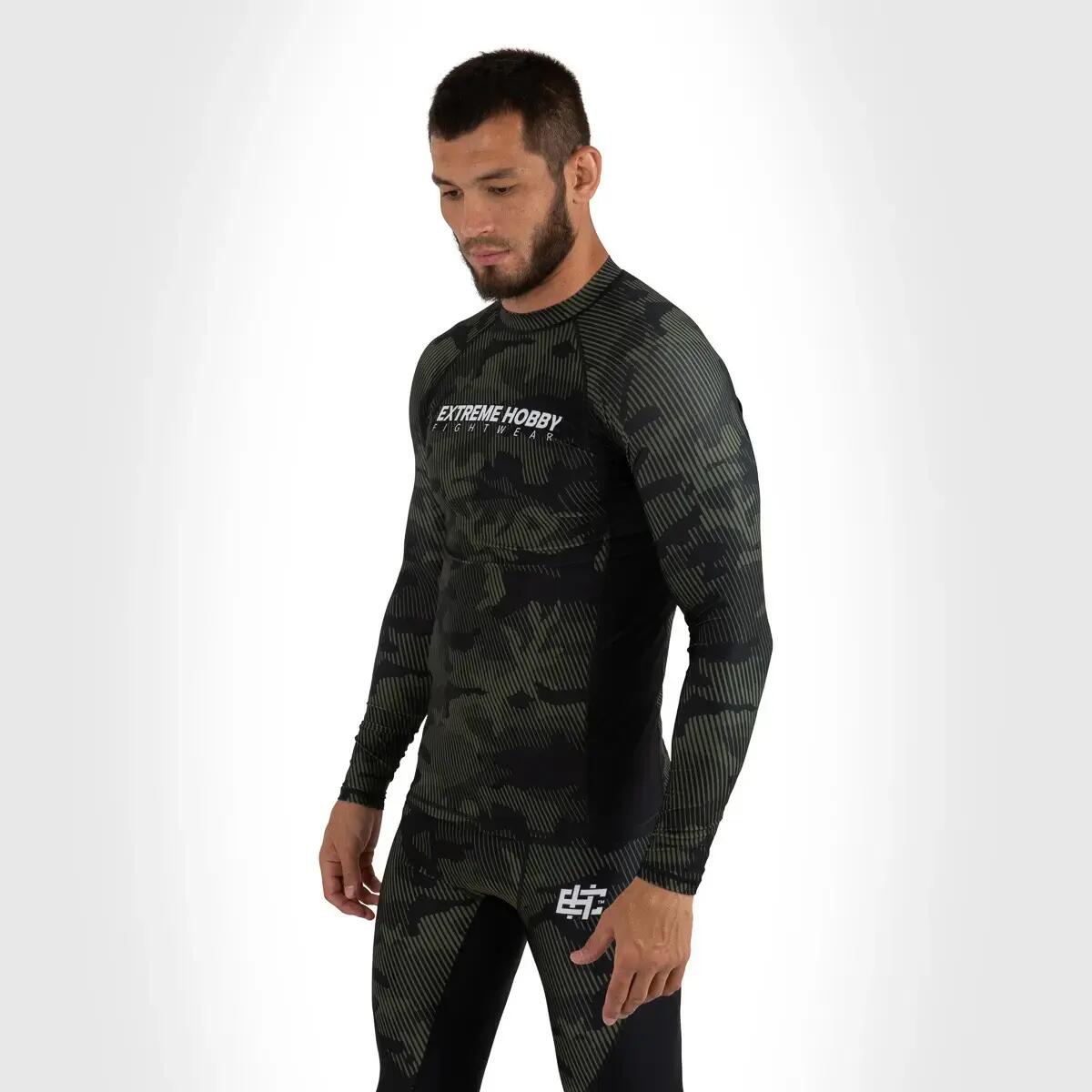 Rashguard à manches longues pour homme MMA EXTREME HOBBY HAVOC 5/8