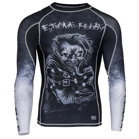 Rashguard à manches longues pour homme MMA EXTREME HOBBY PSYCHO CLOWN
