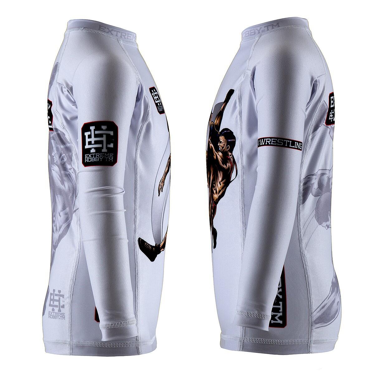 Rashguard a maniche lunghe per bambini MMA EXTREME HOBBY WRESTLING 3/6