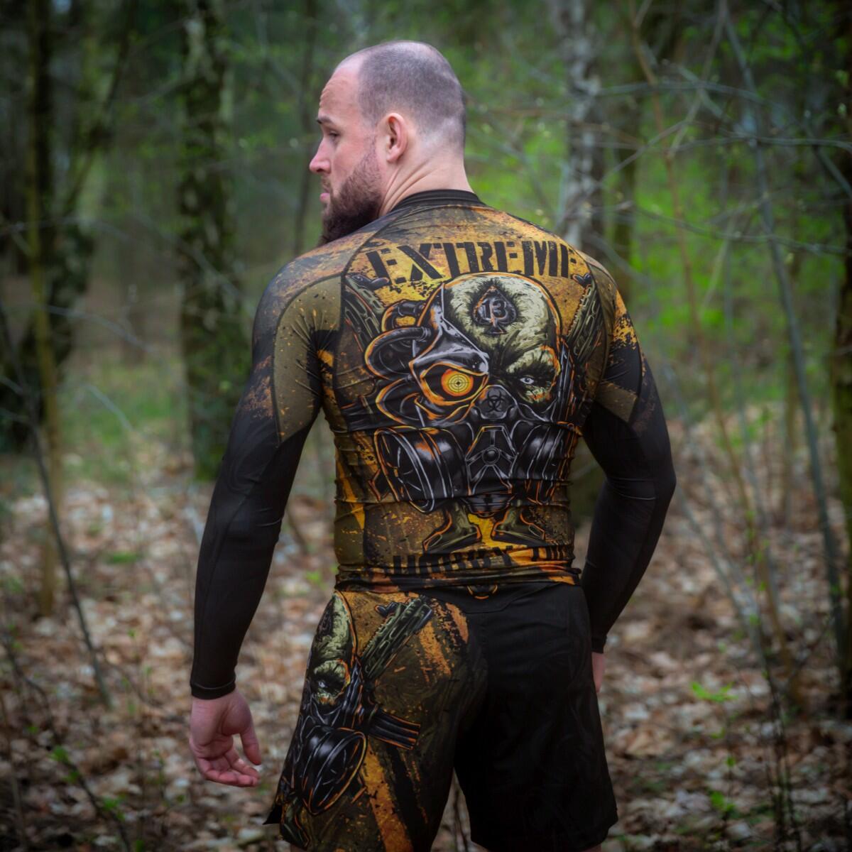 Langarm rashguard voor heren voor MMA EXTREME HOBBY DBD 4/6