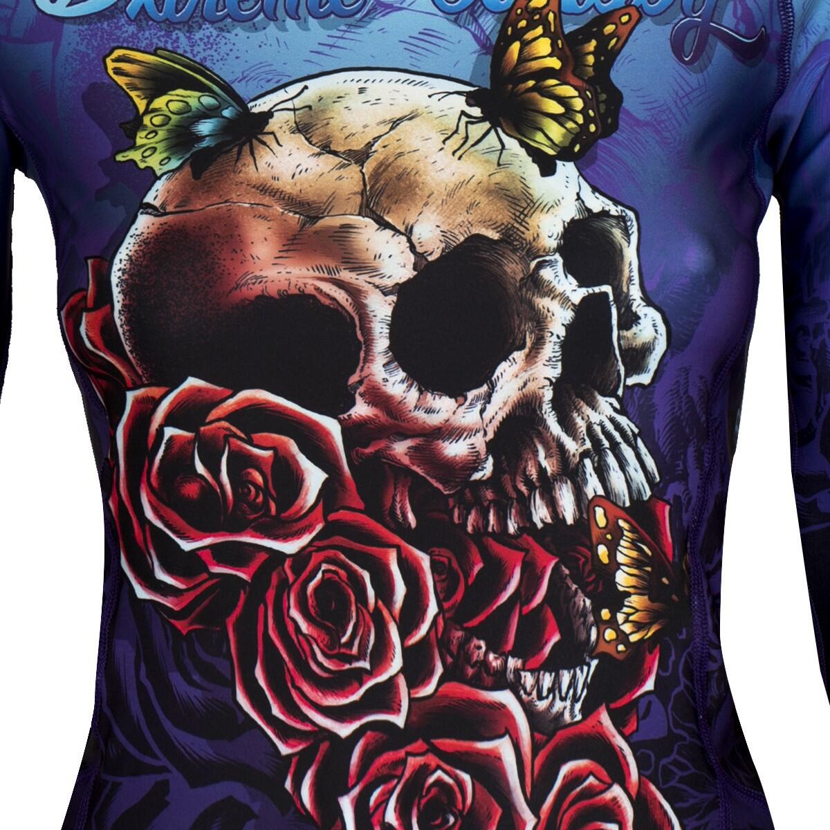 Longsleeve rashguard voor dames MMA EXTREME HOBBY SKULL 2 4/7