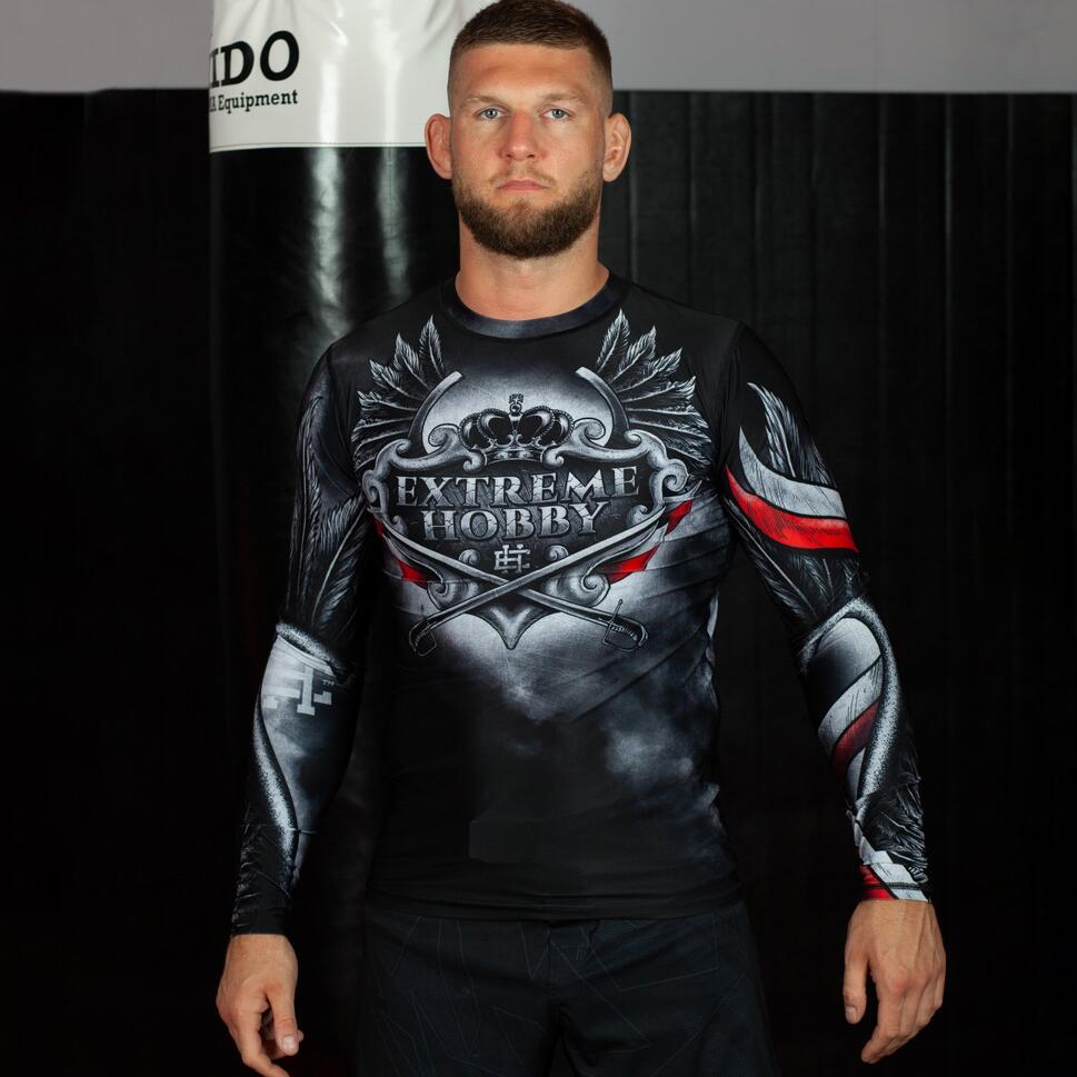 Koszulka sportowa męska Rashguard do MMA EXTREME HOBBY HUSSAR