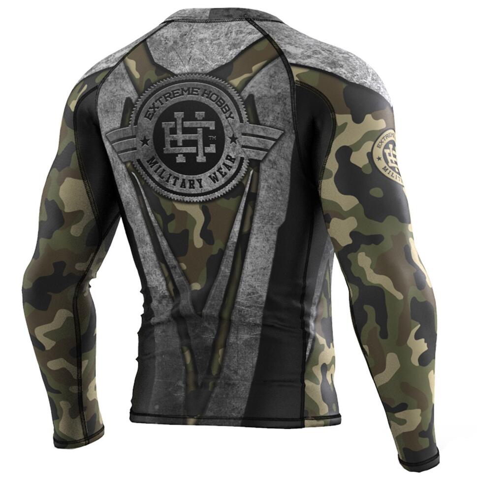 Koszulka sportowa męska Rashguard do MMA EXTREME HOBBY MILITARY