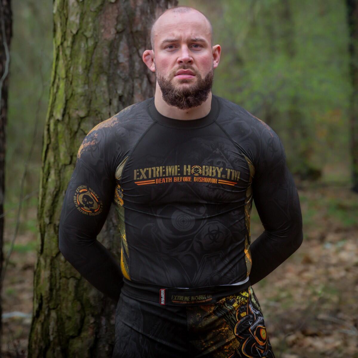 Langarm rashguard voor heren voor MMA EXTREME HOBBY DBD 2/6
