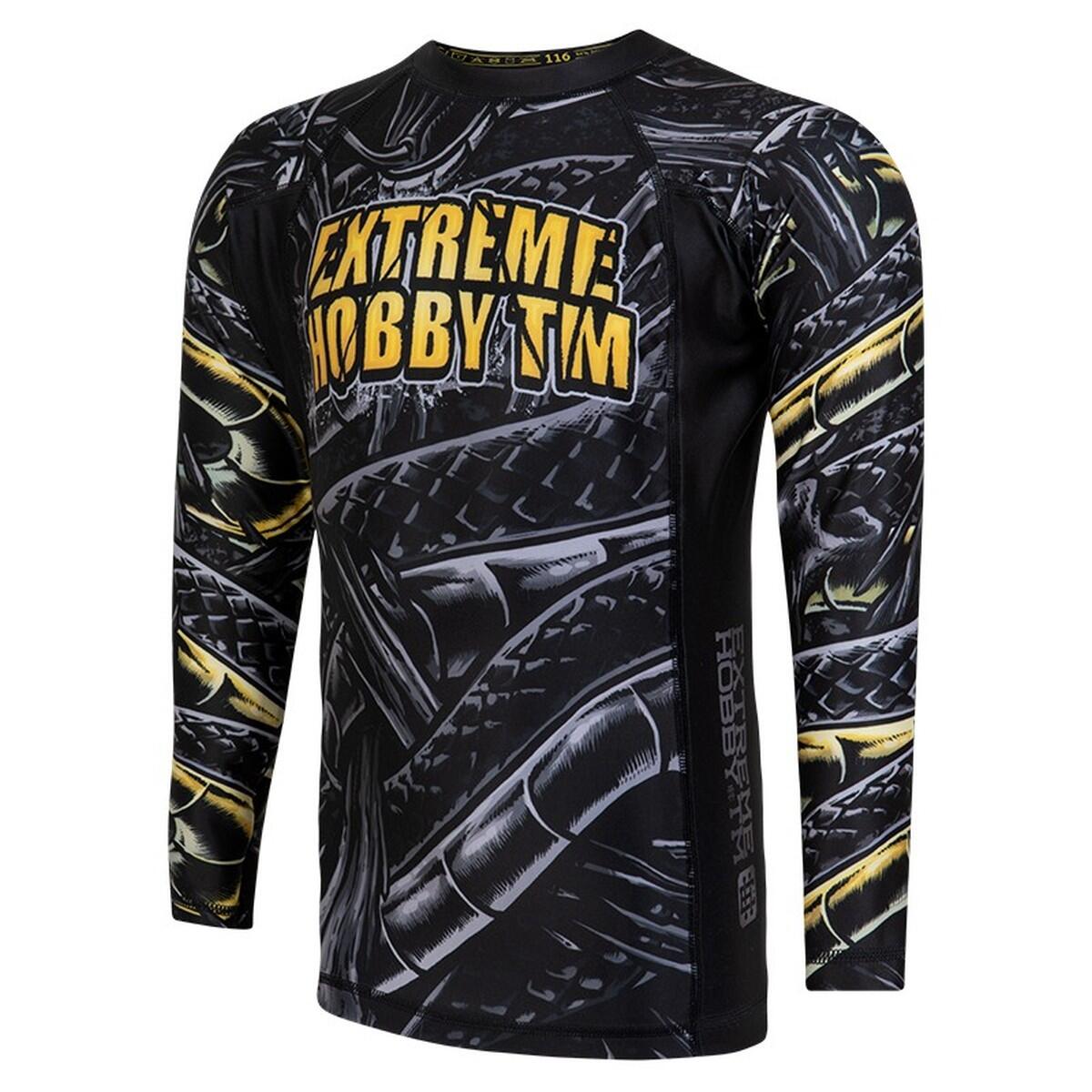 Rashguard à Manches Longues Meister Rush - MMA, BJJ, Surf, 85% Nylon 15% Spandex, Avec Bande élastique Et Détails Réfléchissants