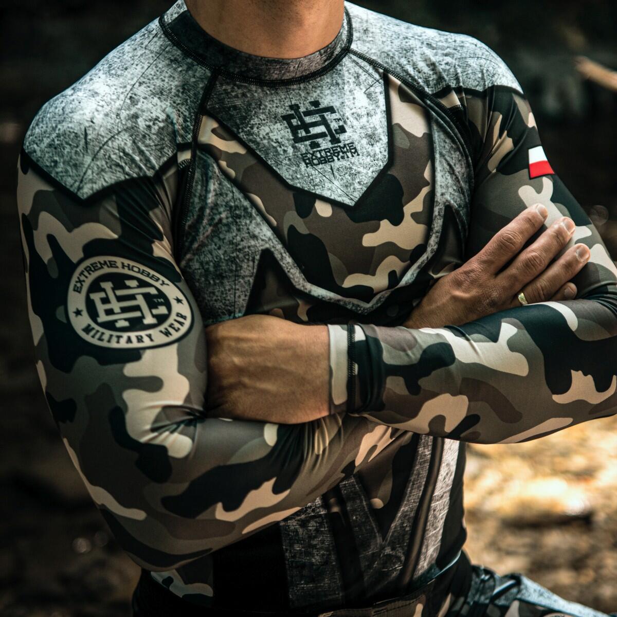 Rashguard à manches longues pour hommes MMA EXTREME HOBBY MILITARY 3/6