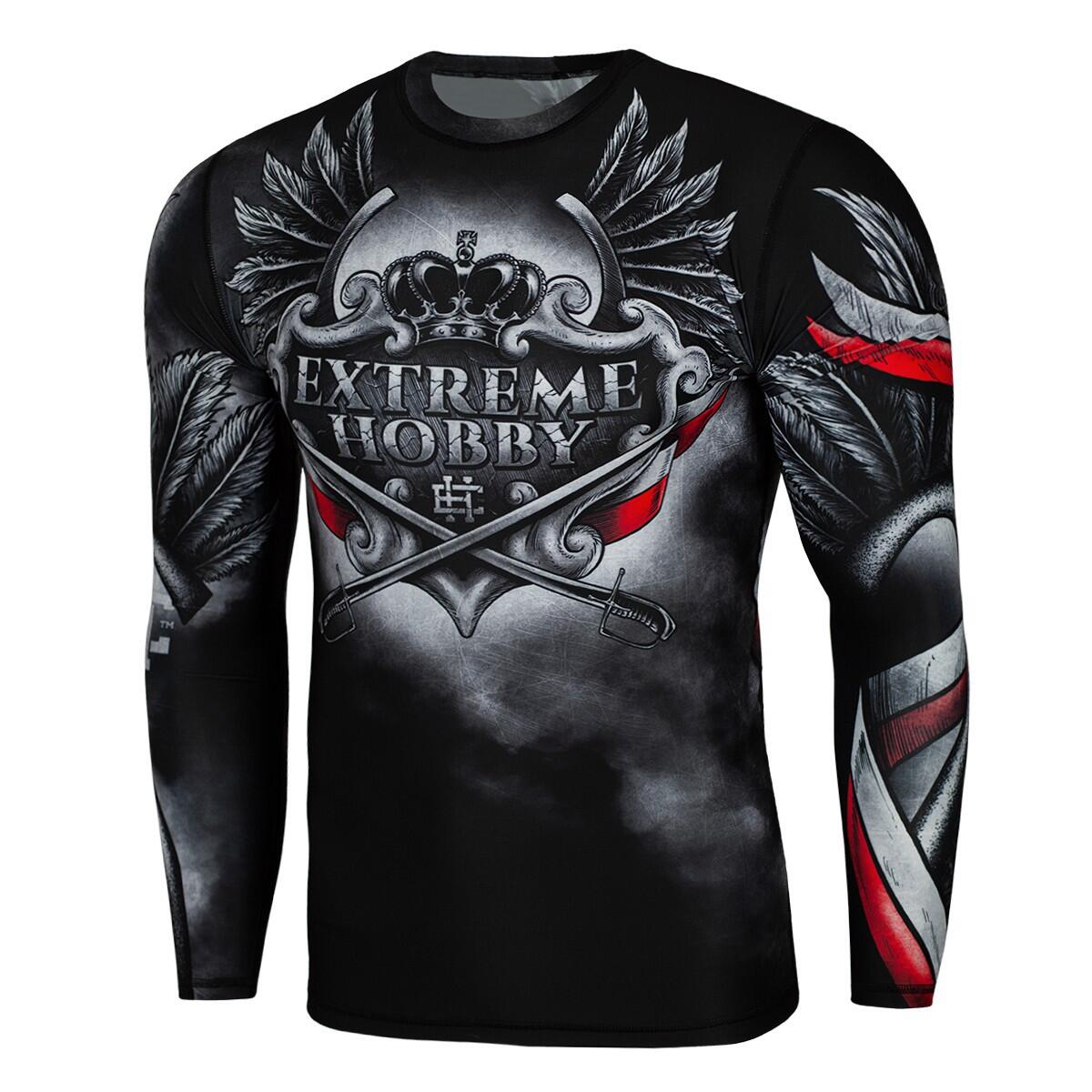 Extreme Hobby - Rashguard À Manches Longues Pour Hommes Mma Extreme Hobby Hussar - Rashguard - Noir - 56 3xl - Decathlon