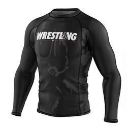 Rashguard à manches longues pour hommes MMA EXTREME HOBBY BOLD WRESTLING