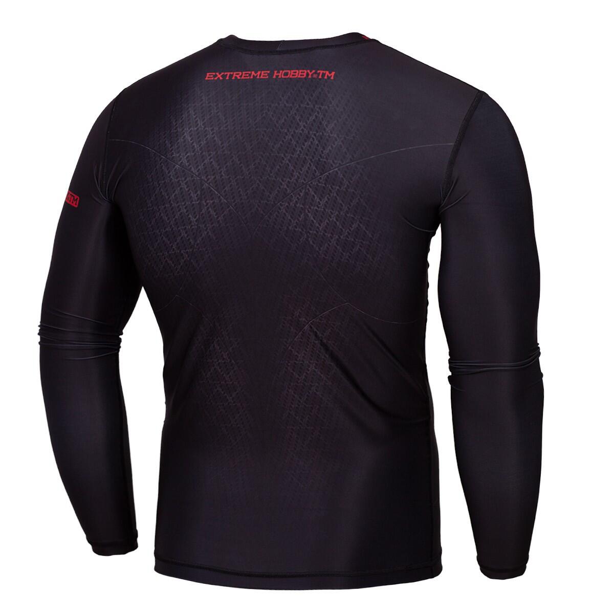 Rashguard a maniche lunghe da uomo MMA EXTREME HOBBY BLACK ARMOUR 4/7