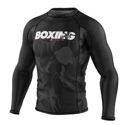 Rashguard à manches longues pour hommes MMA EXTREME HOBBY BOLD BOXING