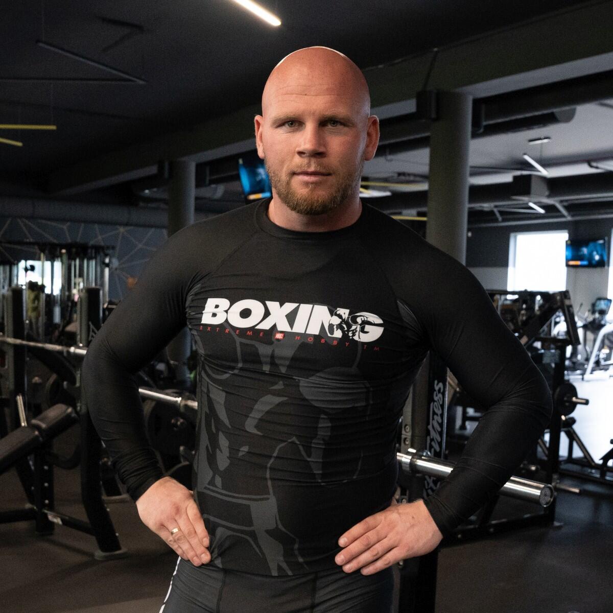 Rashguard à manches longues pour hommes MMA EXTREME HOBBY BOLD BOXING 3/5