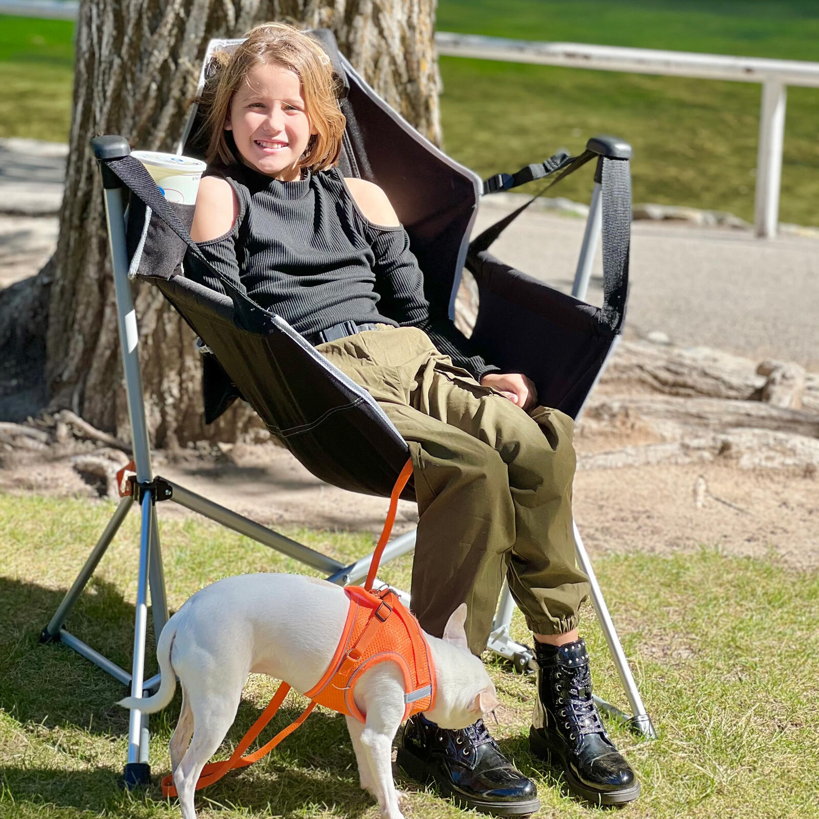 Campingstuhl Orchid Schaukel Stuhl Camping Klappstuhl Verstellbar 120kg