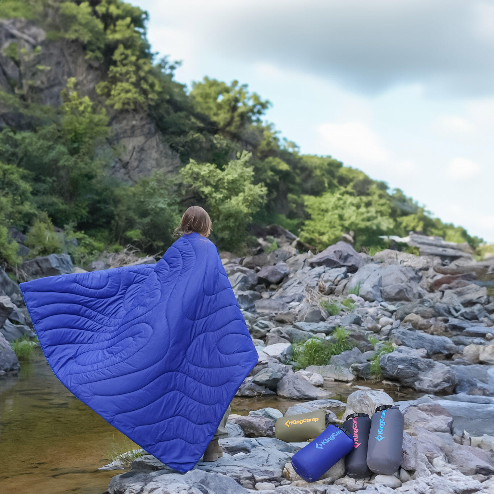 Camping Couverture Contour Pique-nique Plage Matte Parc Légère Voyage 4/7