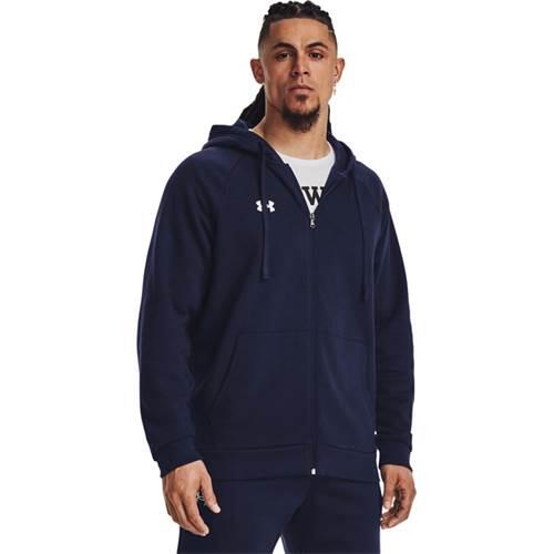 Sweat Bleu Homme Under Armour Rival Fleece 3/7