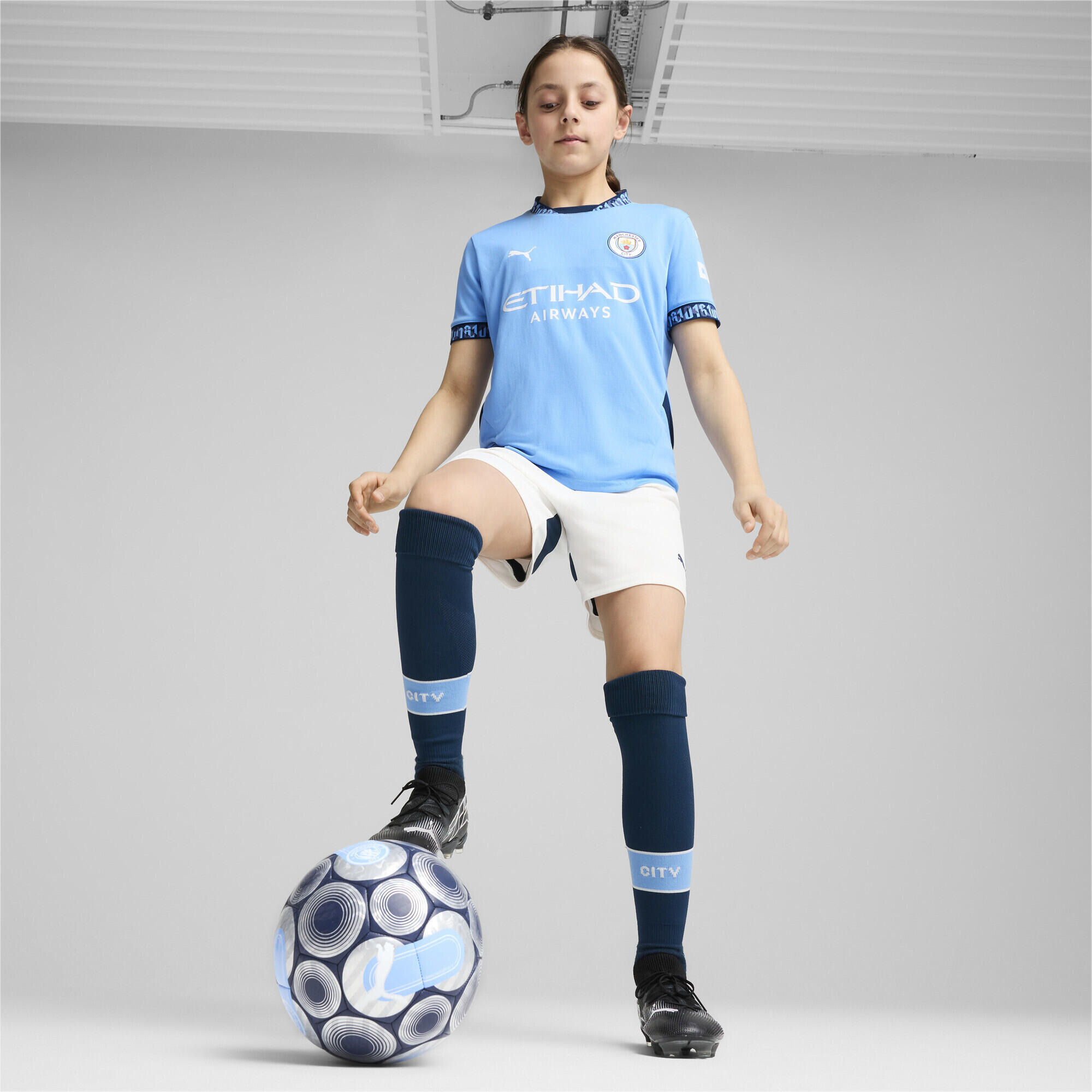 Camiseta Manchester City 1.ª equipación 24/25 Niño PUMA Team Light Blue Marine 4/7
