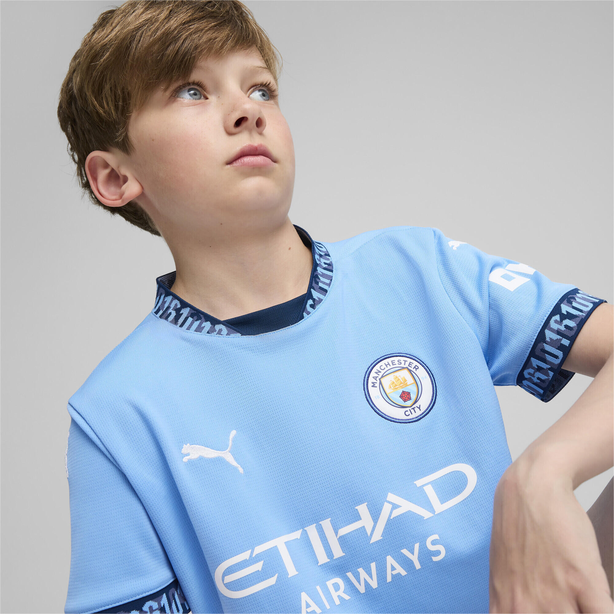 Camiseta Manchester City 1.ª equipación 24/25 Niño PUMA Team Light Blue Marine 3/7