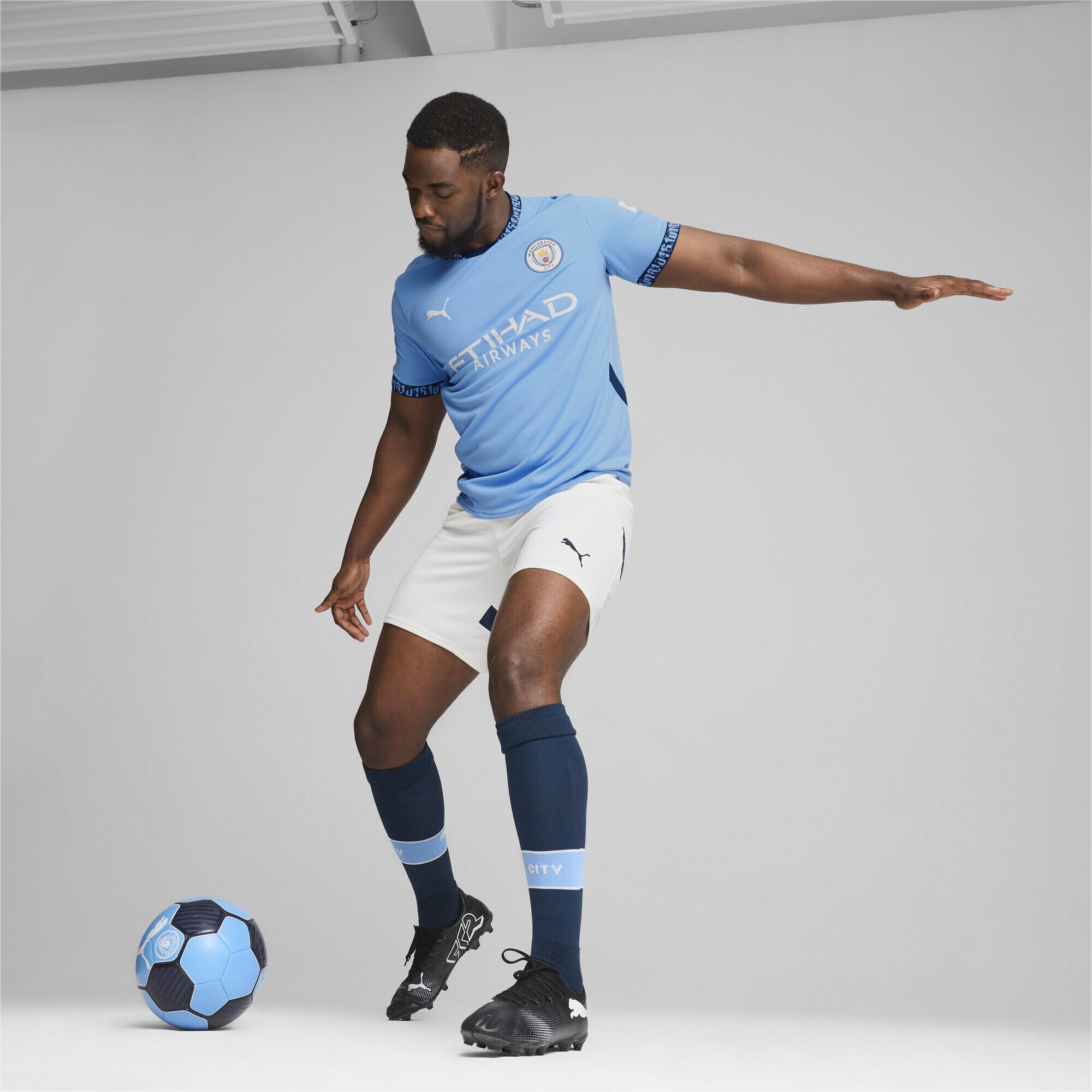 Maillot Home 24/25 Manchester City Homme PUMA Team Light Blue Marine 4/7
