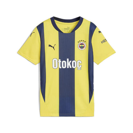 Maglia gara Home Fenerbahçe SK 24/25 per ragazzi PUMA Speed Yellow Blue Violet