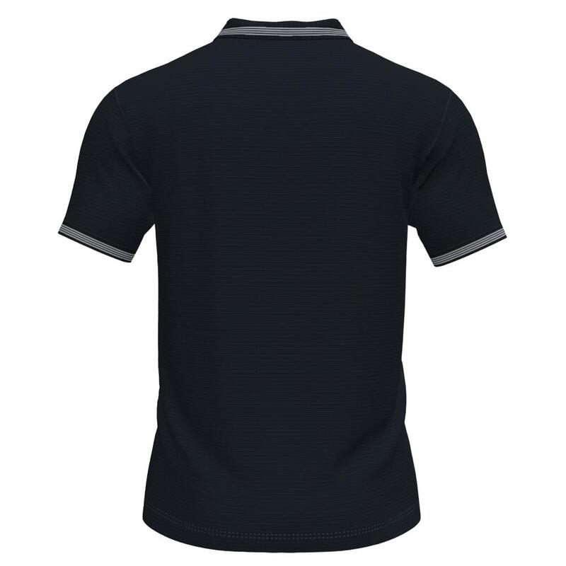 Polo Manga Corta Fútbol Hombre Joma Campus III Negro