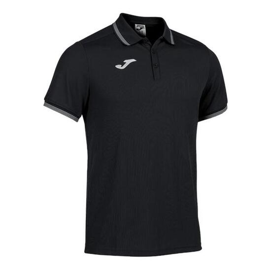 Polo Manches Courtes Football Homme Joma Campus III Noir