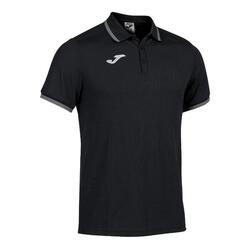 Polo Manga Corta Fútbol Hombre Joma Campus III Negro