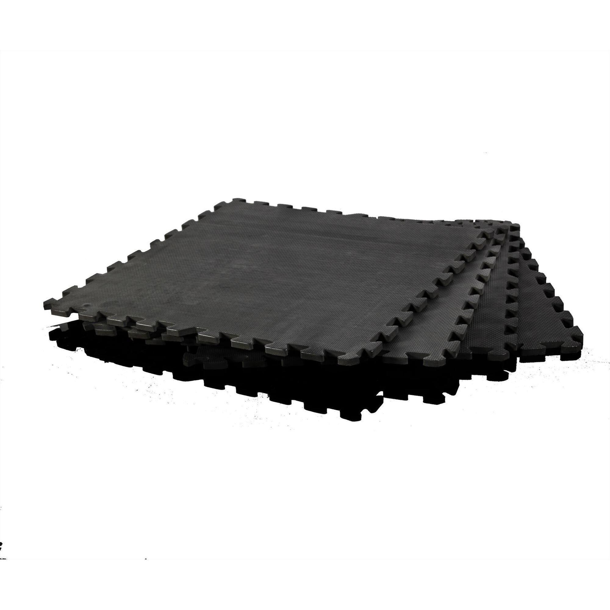 Gymstick - Tapis Puzzle 120 X 120 Cm - Tapis Pilates - Noir - Taille Unique - Decathlon