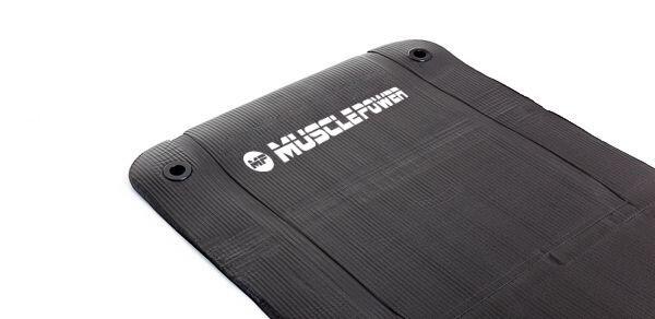 MUSCLE POWER Fitnessmat - Zwart - 190 x 60 x 1,5 cm