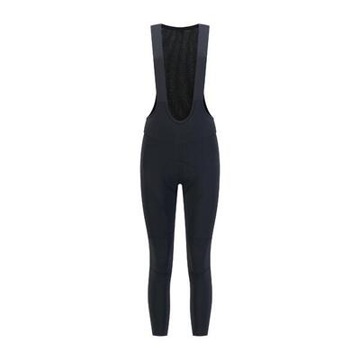 Lange fietsbroek met bretels dames essential